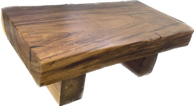 Exotic Wood Slab Coffee Table