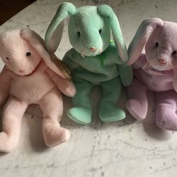 Cutest Beanie Babies Bunnies Trio