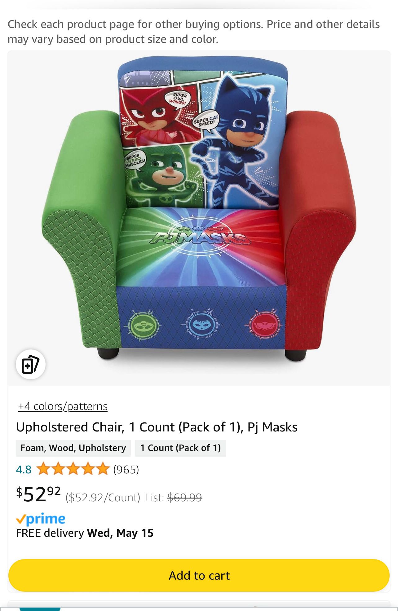 (2) PJ Mask Toddler Chairs // BRAND NEW, Still In The Box