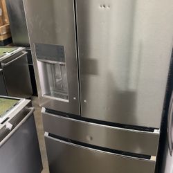 Frigidaire Gallery 21.5 cu. ft. 4-Door French Door Refrigerator in Stainless Steel, Counter-Depth