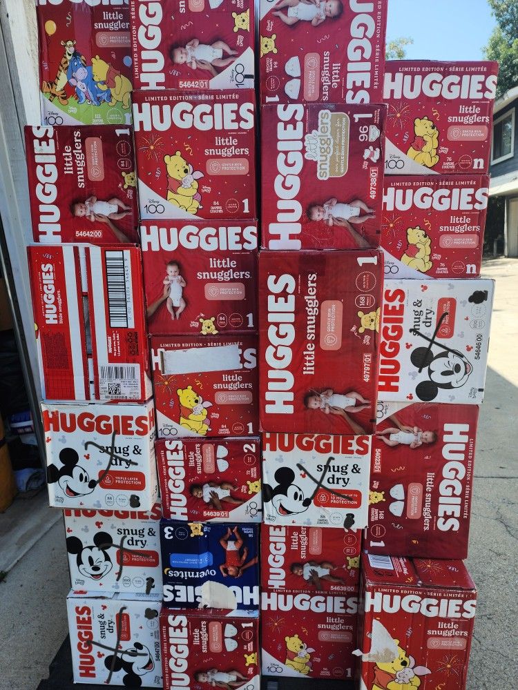 Huggies Newborn , 1 , 2 $20 Each Box