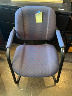 Upholstered Office Side Chair with Arms