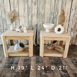 Beautiful Modern/boho End Tables 