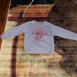 THE ROLLING STONES Toddler Size 3T Gray Sweatshirt MADISON SQUARE GARDEN  1975. Does have light stains see pics. No holes! 