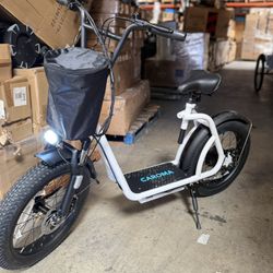 Caroma Peak 800w Electric Scooter for Adults with 20"X3 Wide Tires, 20 MPH Top Speed ​​and 30 Mile Range, Off-Road Scooter with Adjustable Seat and Sh