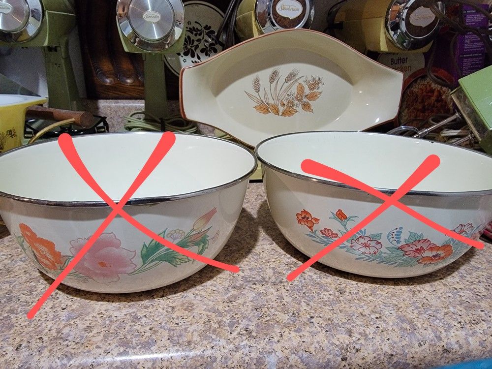Vintage Japanese Pottery Casserole Dish 1950s Au Gratin + Other Pyrex
