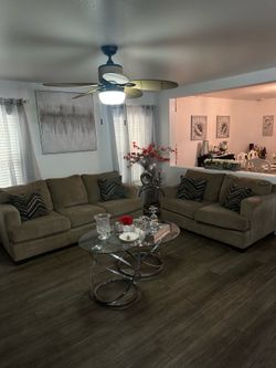 2 Piece Fabric Sofa