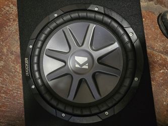 12" Kicker CompVR Subwoofer with Shallow Box