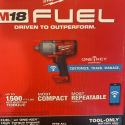 Milwaukee M18 FUEL ONE-KEY 18-Volt Lithium-Ion Brushless Cordless 3/4 in. Impact Wrench with Friction Ring (Tool-Only)