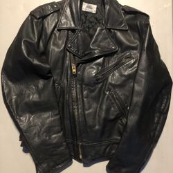 Black Leather Biker Jacket
