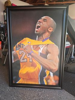 Kobe Bryant picture with frame