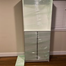 IKEA Bookshelf With Glass Doors 