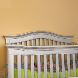 Beautiful White Baby Crib