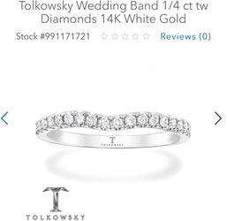Tolkowsky diamond outlet wedding band