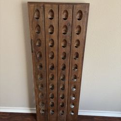French Wine Bottle Riddling Wall Rack
