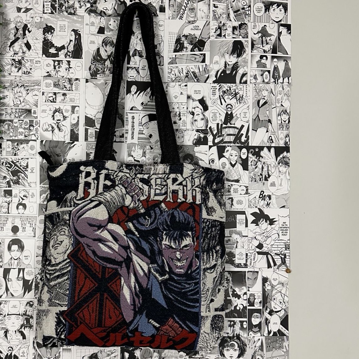 Berserk Guts Anime Woven Tapestry Tote Bag