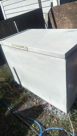Whirlpool deep freezer works perfect. Looks good freshly painted used for food bank outside. It will last last last keep your.