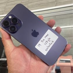 14 Pro Max Unlocked. Cash Or $50 Down W Approval 