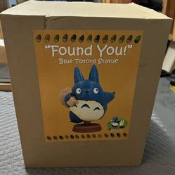MY NEIGHBOR TOTORO~TOTORO MEDIUM BLUE STATUE~HAYAO MIYAZAKI~BENELIC