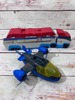 PAW PATROL Semi Truck Hauler Transport Vehicle  airplane toy