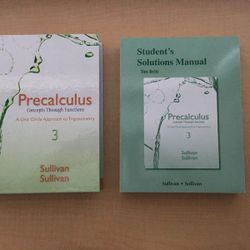 Pre-Calculus Textbook(with student solutions manual)(PCC book)