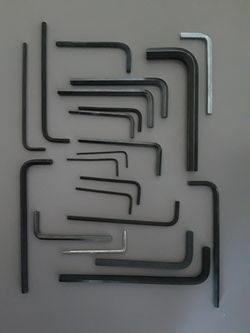 21 various size hex key allen wrench