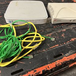 2 Lot  Westell A90-210030-04 modem/3 Wire At&t 2701HG-B Router Ethernet Cords 