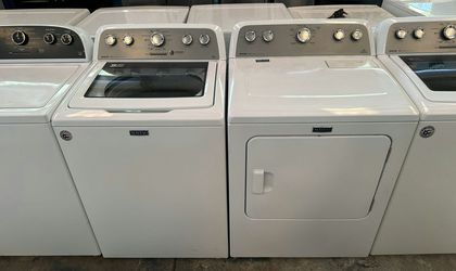 Maytag Basic Washer Dryer Set - Large Capacity Energy Efficient