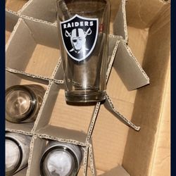 12oz Las Vegas Raiders Beer Glasses