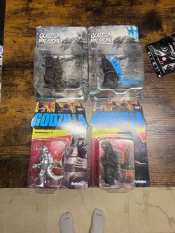 Godzilla action figures super 7