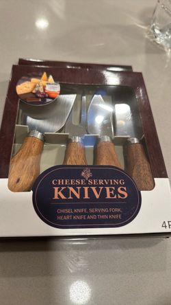 4-Piece Cheese Serving Knives Set