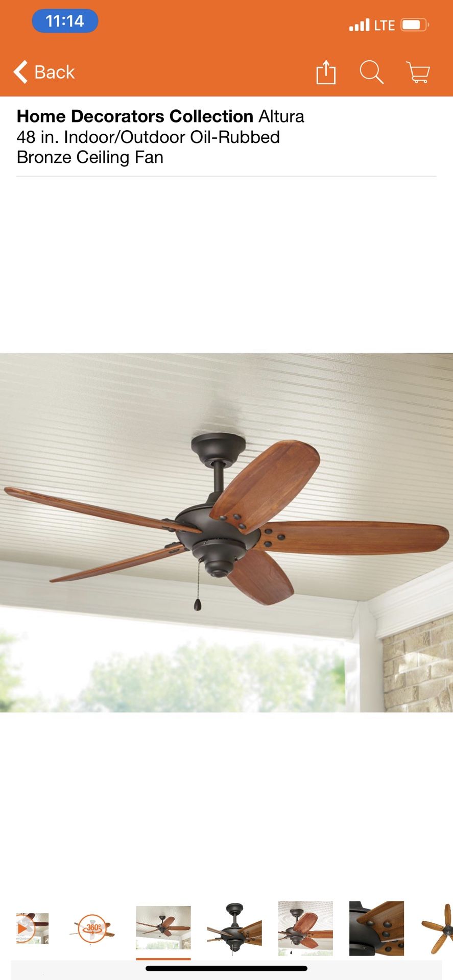 Home decorators collection 48 inch indoor outdoor ceiling fan
