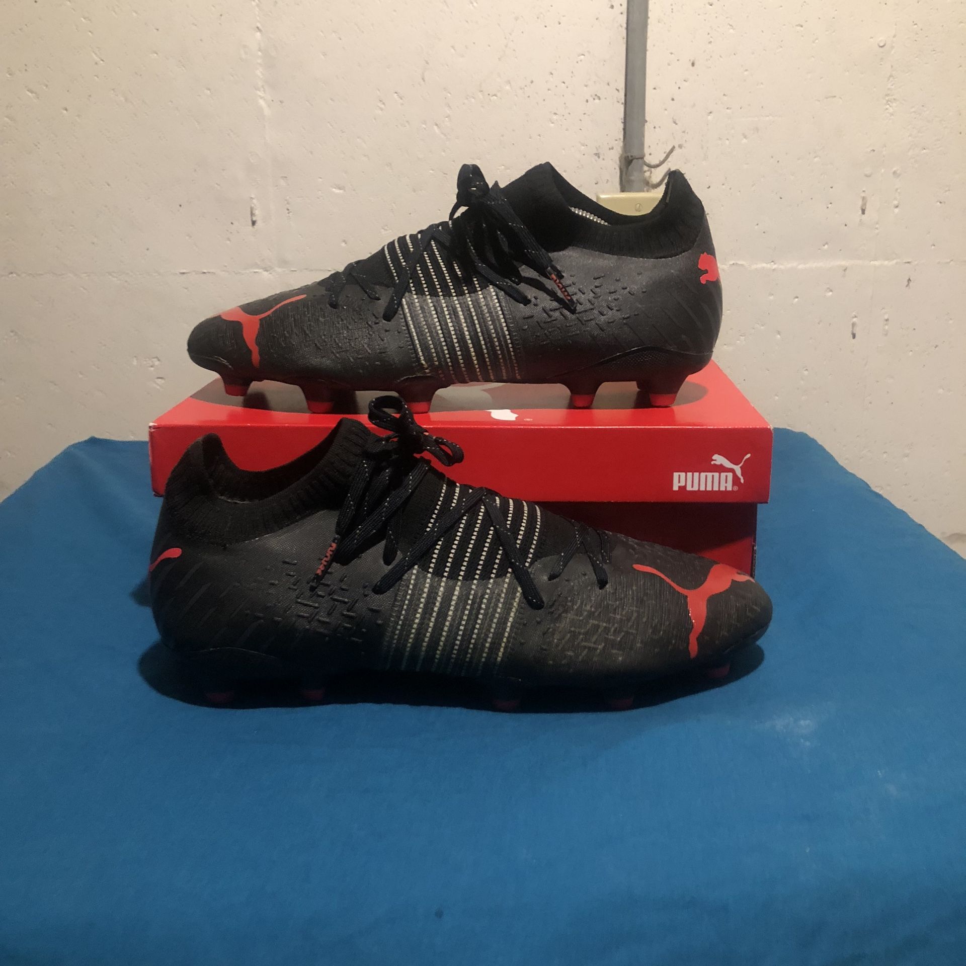 Size 12 - PUMA FUTURE Z 1.2 FG AG Black Sunblaze 2021