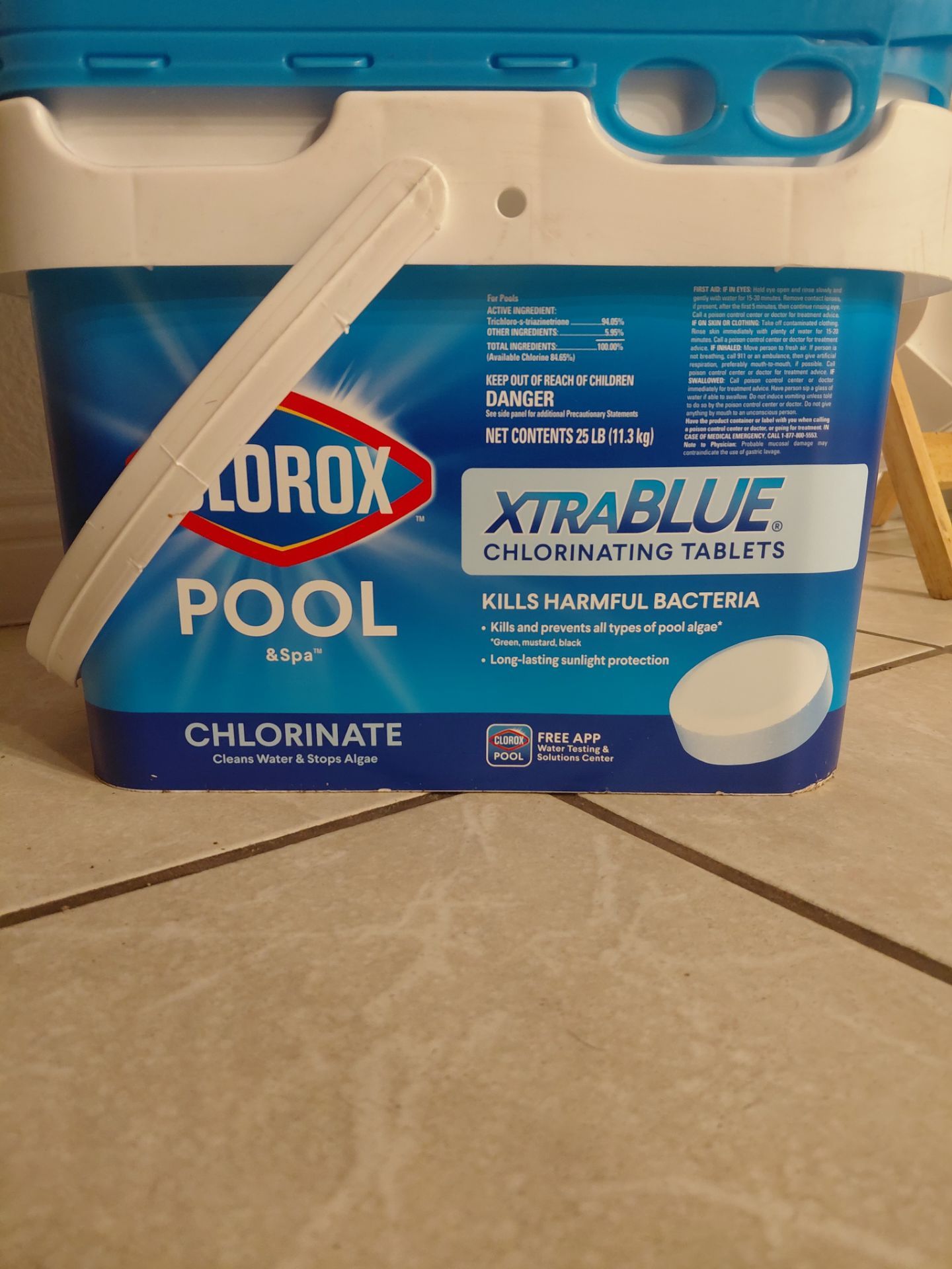 Clorox pool & spa xtra blue chlorinated tablets 25lb