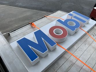 Mobil Gas Signage