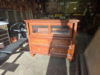 Wood Cabinet with Drawers