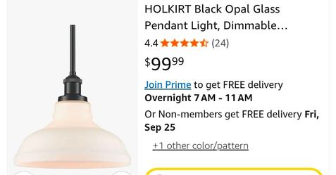 Black Opal Glass Pendant Light, Dimmable Adjustable Height