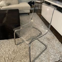 Clear/acrylic IKEA Chairs - Four