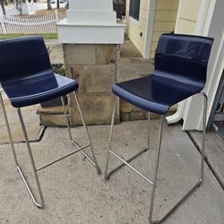 Ikea Bar Stool 30 Inch Tall , Navy