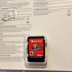 Nintendo Switch Super Mario Odyssey Game Card 