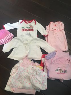 Newborn clothes onesies, sleep sack