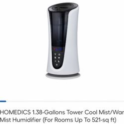 Homedics Total Comfort Deluxe UltraSonics Humidifier