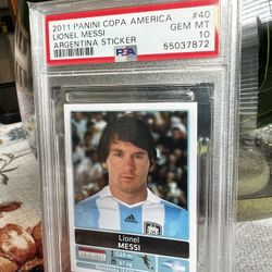 2011 Panini Copa America Argentina Sticker #40 Lionel Messi  PSA 10