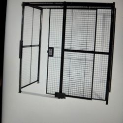 Security Warehouse Cage For Rectrited Material