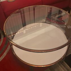 Two Tier Gold Glass Two Tier 