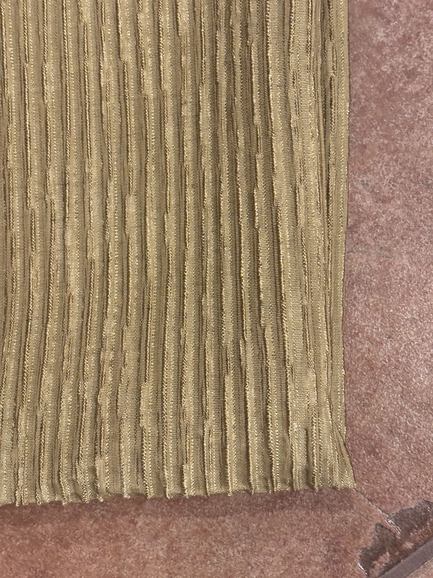 2 - Gold/Tan Curtain Panels $18