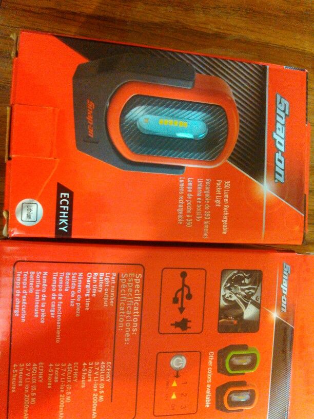 Snap On ECFHKY, 350 Lumen Rechargeable