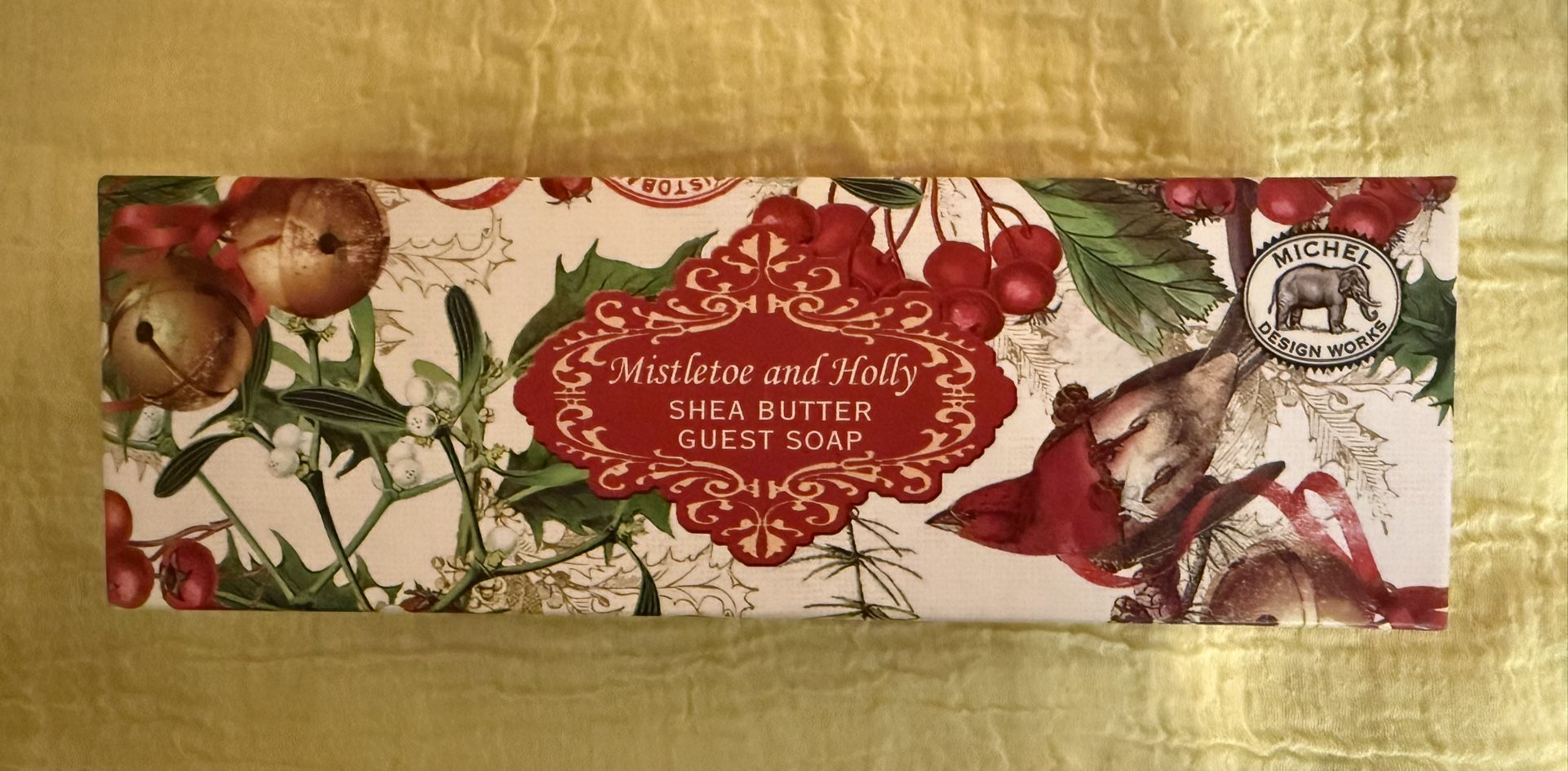 Mistletoe and Holly Shea Butter Guest Soap