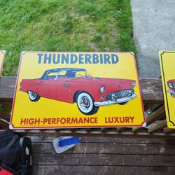 Vintage Thunderbird Sign