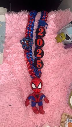 Spiderman Man Graduation Lei